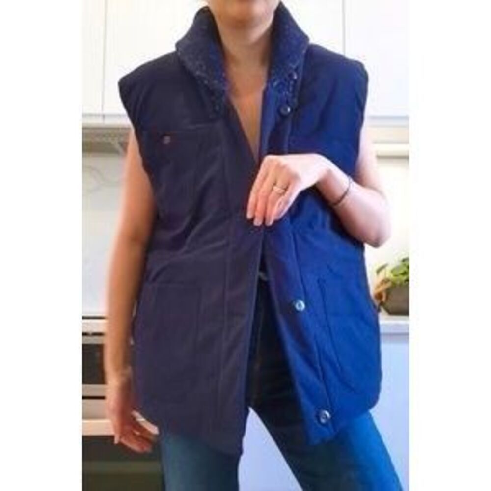 Raw Essentials G-Star Raw Women’s Rolled Knitted Collar Gilet Puffer Vest Small